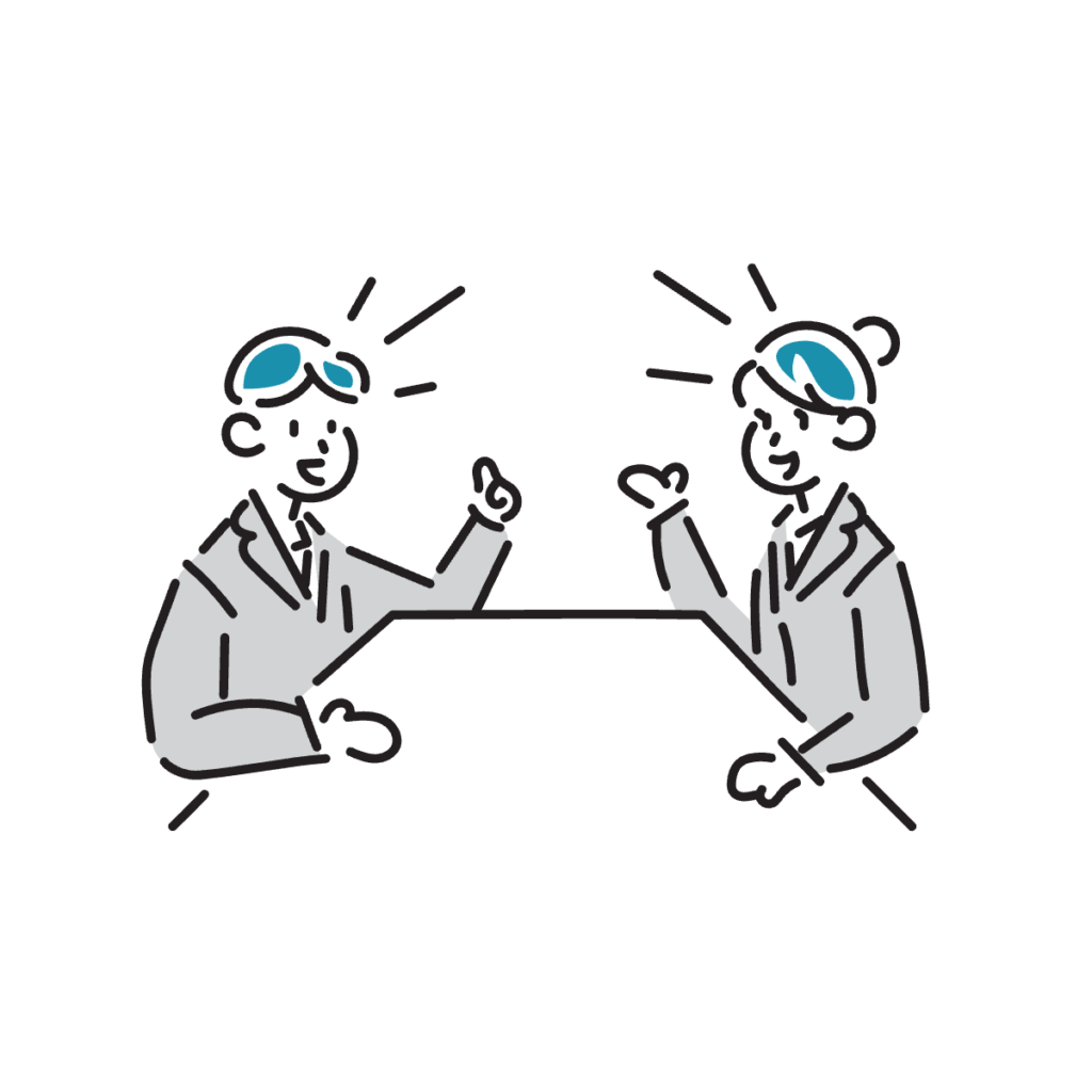 完全面談保証のイラスト