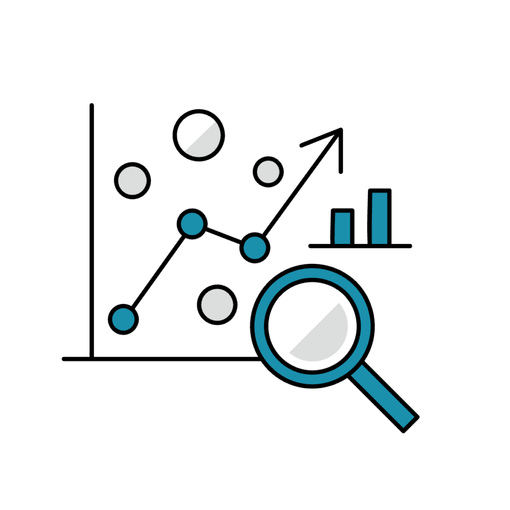 独自のデータ分析のイラスト